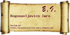 Bogosavljevics Imre névjegykártya